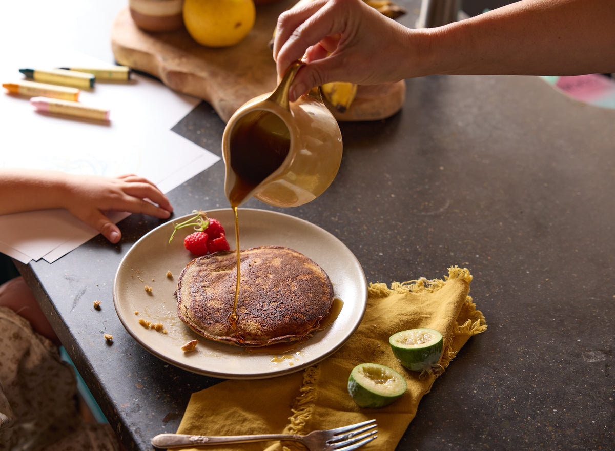 Syrup poured over Mooncakes